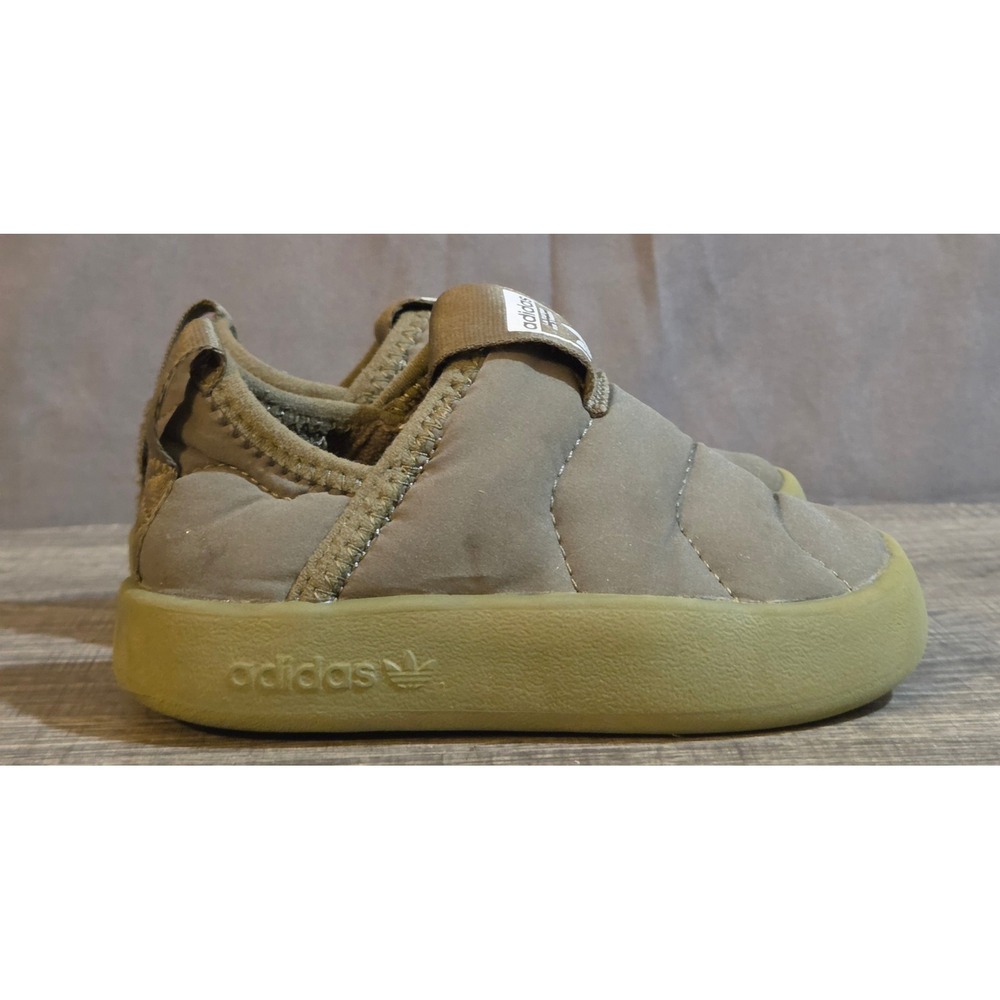 Adidas Puffylette 360 Slip On Sneakers Toddler Size 6.5K Green
